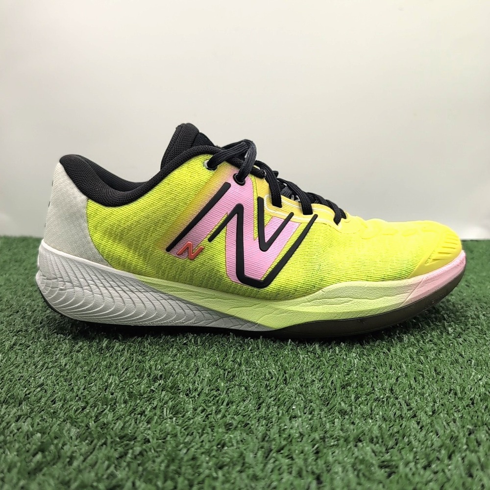 New Balance FuelCell Shoes Women'sโ Size 8 Yellow Pink White Daily Athletic Run